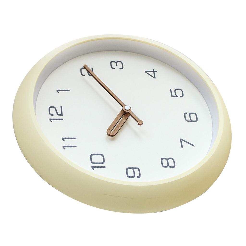 12 Inch Silent Quartz Decorative Wall Clock Non Ticking Battery Operated Round Easy To Read for School