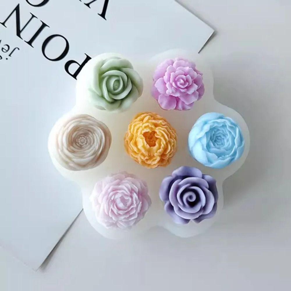 Flower Shape 3D Rose Cake Mold Heat-resistant Dessert Decorating Tools  Chocolate Making