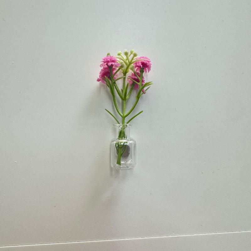 Mini Glass Bottle Flower Vase Fridge Magnets Big Small Sizes For Home Kitchen Diy Decoration Ornaments