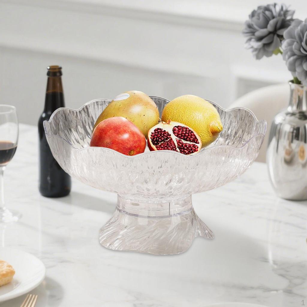 Creative Fruit Bowl on Stand with Modern Multifunctional Tray, Elegant PP Stand, Decorative Tabletop