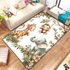 HD Adorable Animal Design High Definition Printed Carpet Living Room Bedroom Kids Room Soft Floor Mat Home Decor Rug Door Mat