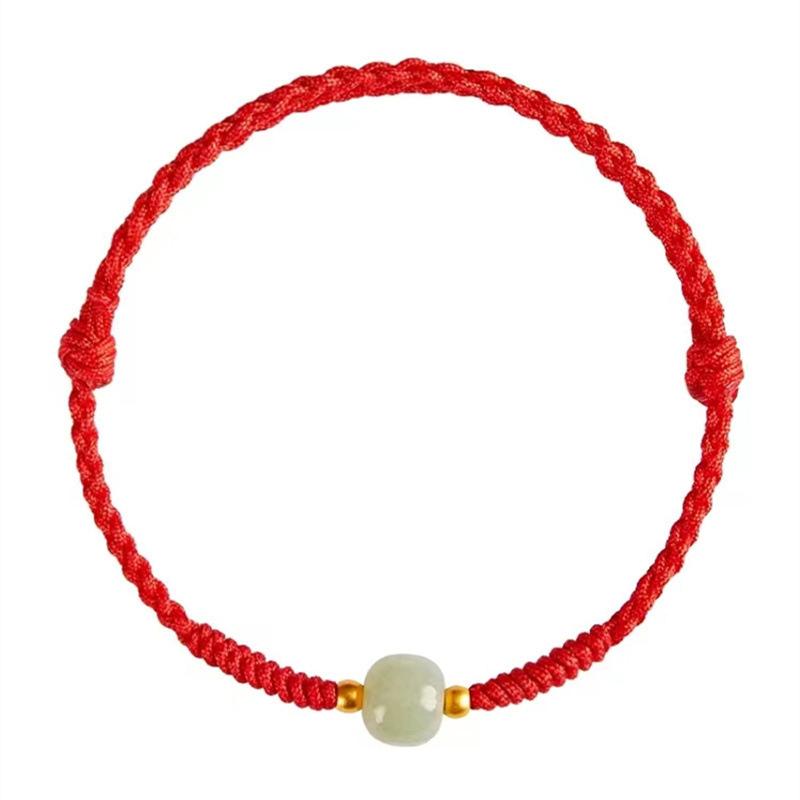 

Браслеты ручной работы в китайском стиле из регулируемой плетеной веревки для женщин и мужчин, универсальные браслеты на удачу, ювелирные аксессуары, подарки красный