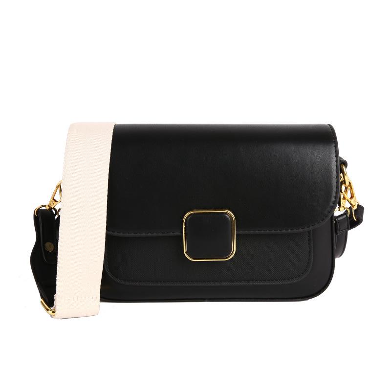 

Fashion commuter retro small square bag women s versatile portable underarm bag high-end niche shoulder messenger bag чёрный