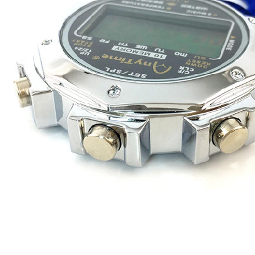 Multi-Function Electronic Digital Sport Stopwatch Timer Large Display Display Alarm Function Suitable for Sports Coaches