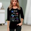Womens Blouse 3D Plastic Flowers Printing Flower Half Sleeve Tops Summer Casual Tops Printed Round Neck Half Sleeve T Shirt