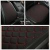 1Pcs Black + Red Car Front Seat Cover Protector Linen Cushion Pad with Backrest