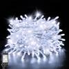 cshare LED String Lights, 10M, 100 Bulbs, Outdoor Waterproof, Plug-in, Christmas Lights, 8 Lighting Patterns, Memory Function, Timer, Multiple Links,
