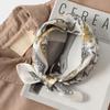 Silk Spring and Summer Silk Scarves, Seven-color Scarves, Small Necker Scarves, Digital Printed Silk Scarves, Small Square Scarves