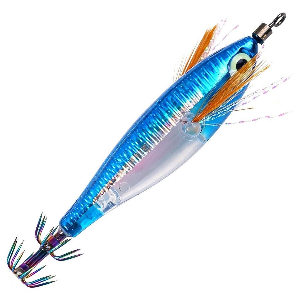 5.5g Weight Horizontal Squid Jigs 8cm Length Jigging Bait Lure Squid Fishing Lure  For Cuttlefish