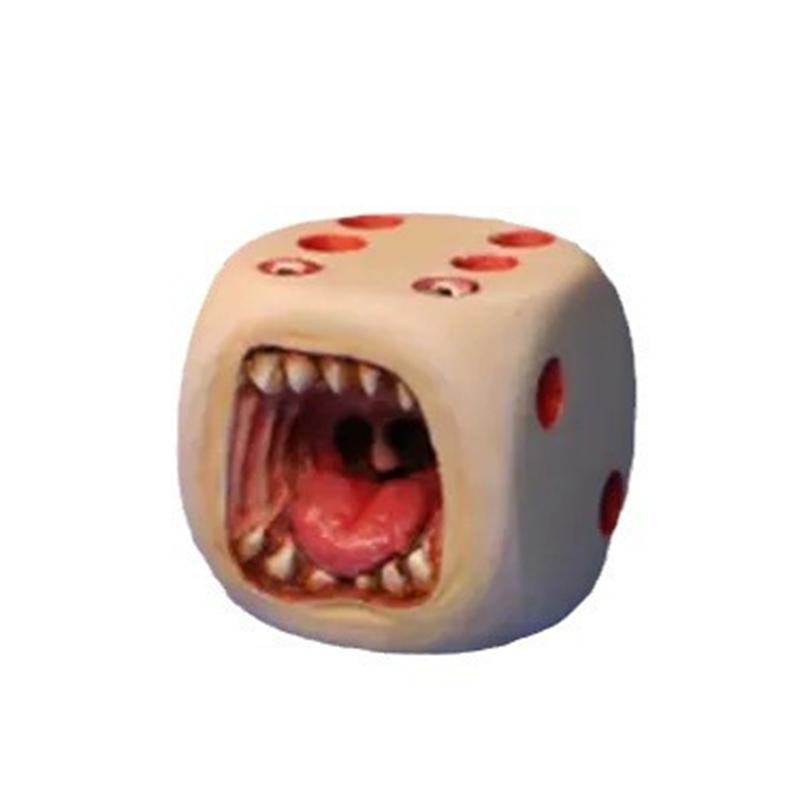 Halloween micro landscape Decoration Devil Dice Resin Dice Handicraft Decoration