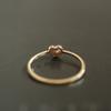 925 Sterling Silver Plated 14K Gold Simple Heart Ring for Women Korean Cute Everyday Jewelry Accessories