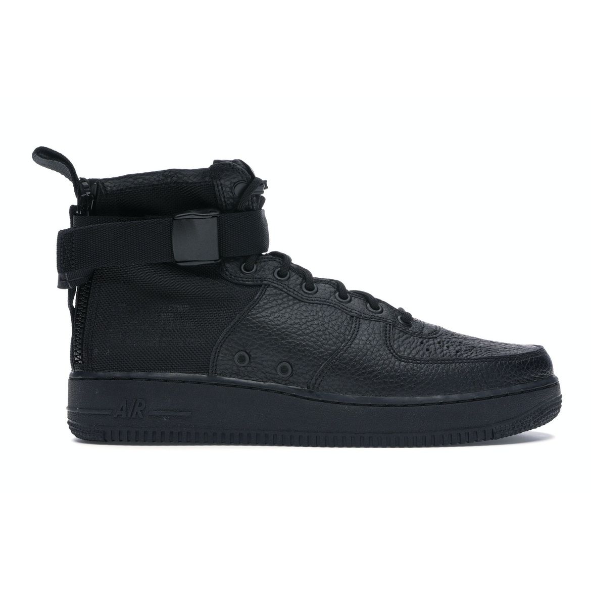

Кроссовки унисекс Nike SF Air Force 1 Mid Triple Black черно-черные 917753-005