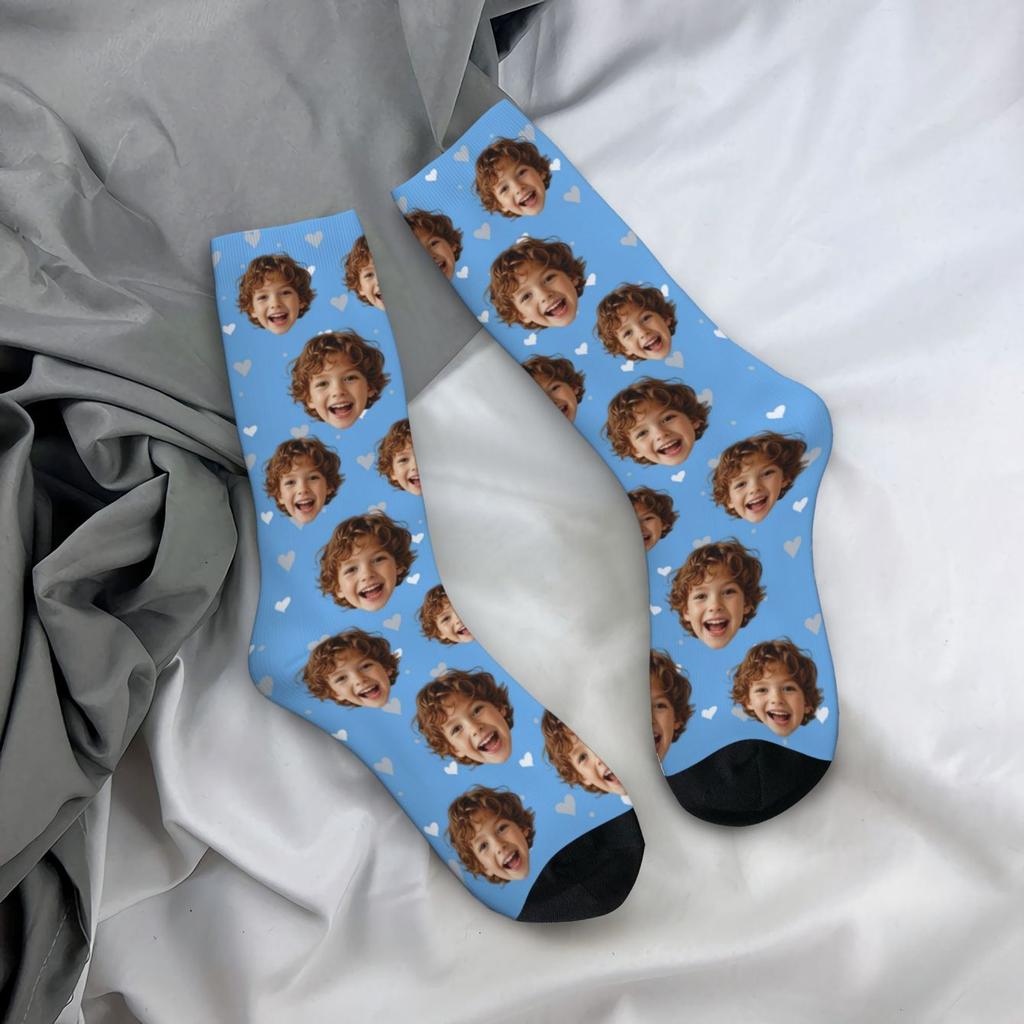 Maßgeschneiderte gesichtsgeformte Socken Unisex personalisierte Socken Personalisierte Socken mit Bild Fotosocken Maßgeschneiderte Socken als Geschenk