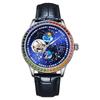 Mehrfarbige Edelsteine Klassisch Herren Mondphasen Uhr Mode Wasserdicht Leuchtend Automatisch Mechanisch Herrenuhren Top Marke Reloj