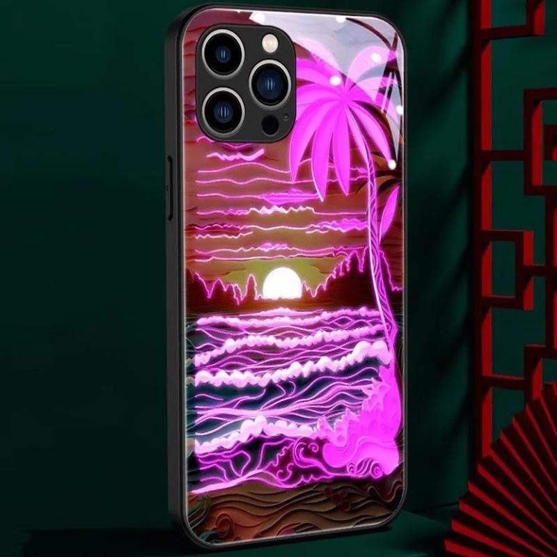 Modische Handyhülle, intelligente leuchtende Handy-Schutzhülle