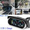 2 In 1 Digital LCD Car Gauges Water Temperature Gauge with 10mm sensor+Voltmeter Voltage Gauges for 12V 24V Cars Trucks Diesel