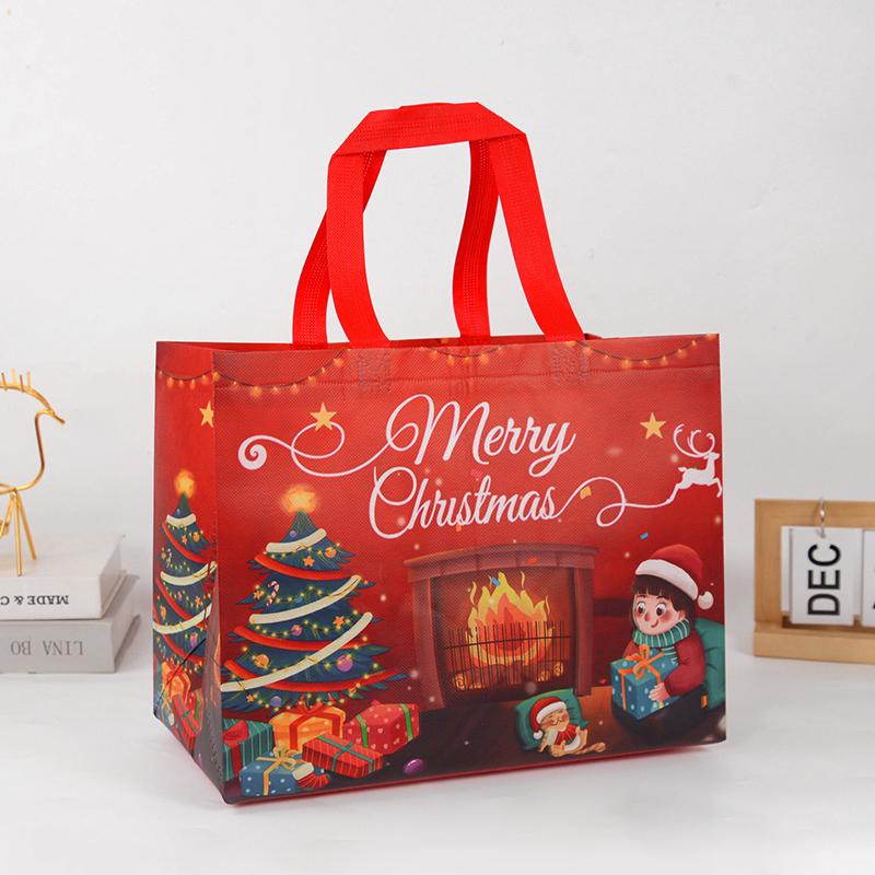 Christmas Gift Bag Santa Claus Snowman Candy Gift Packaging Bag 2025 Merry Christmas Party Home Decor Navidad Noel 2025 New Year