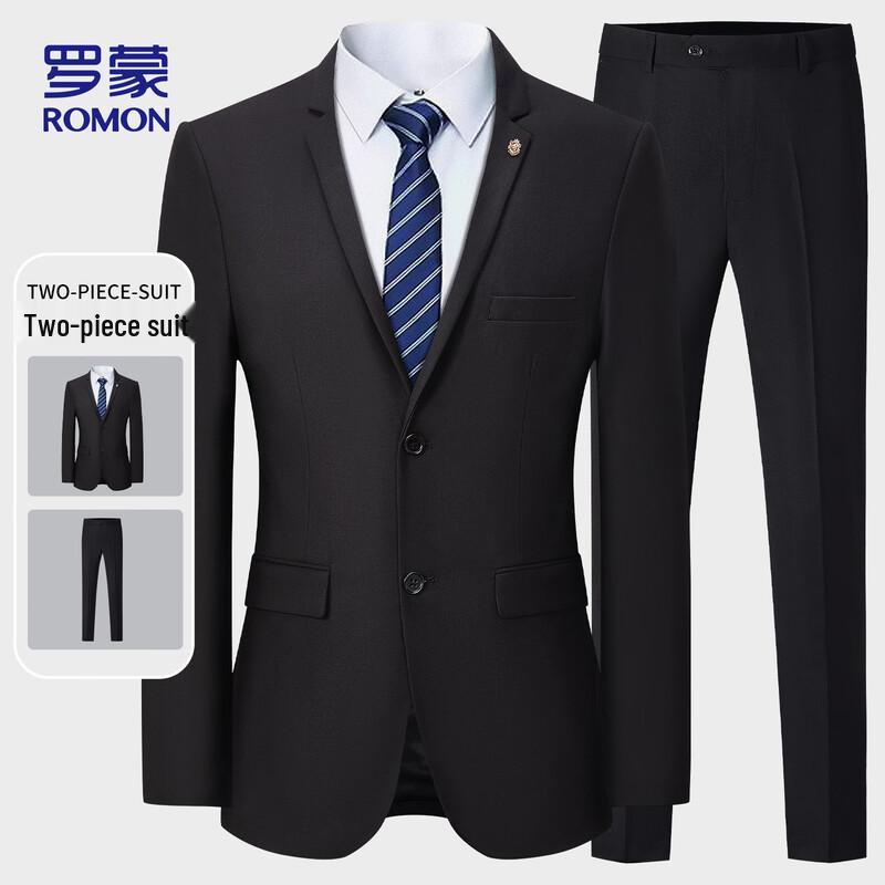 ROMON Men's Business Formal Suit Set E306