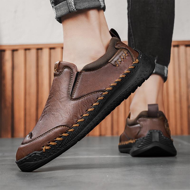 Fashion New Brand Comfortable Flats Leather Mens Casual Shoes Designer Loafers Business Driving Shoes Formal Mocassin Men Office Shoes