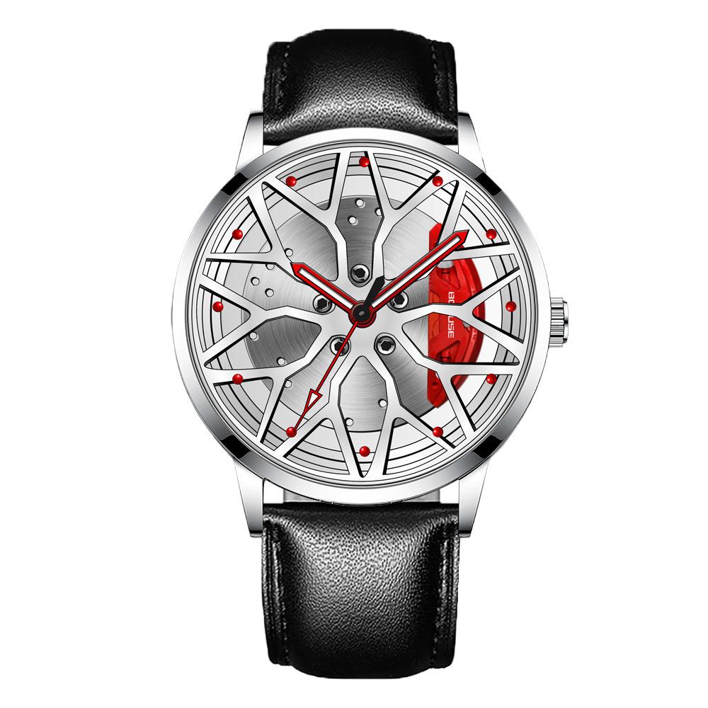 

Boruse Fashion Trend Wheel Caliper Men S Watch High-End Waterproof Luminous Electronic Student Quartz Watch