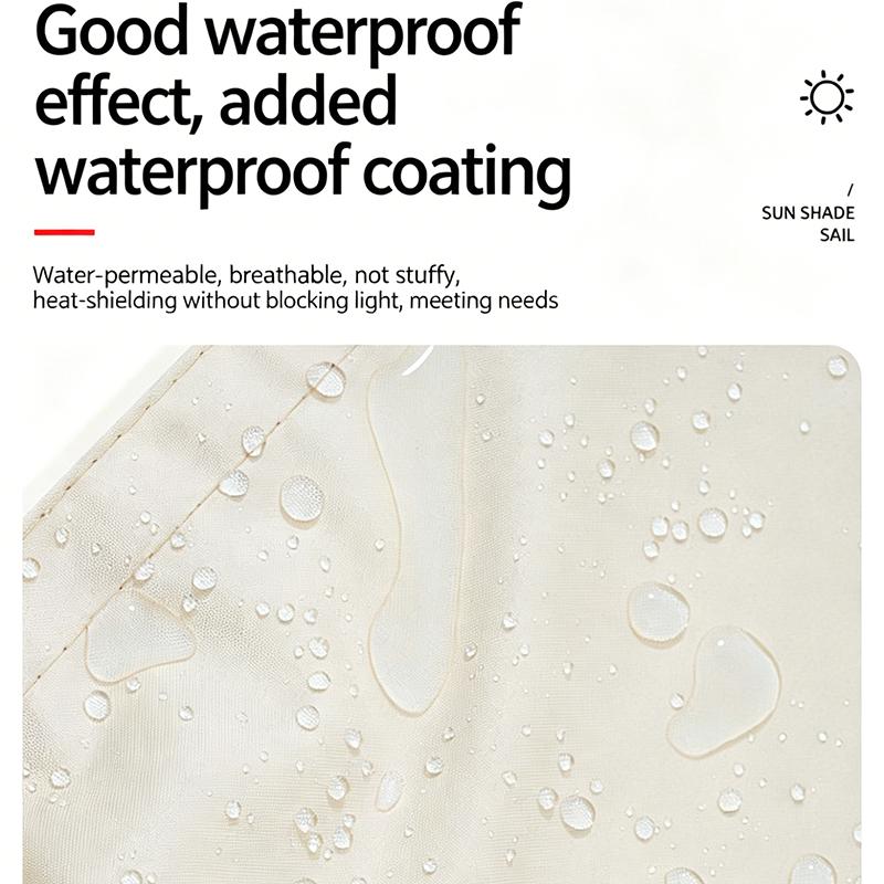 Waterproof Tarp 2*2 4*4 6*6 3*3*3m Large Sunshade Sail Oxford Cloth Anti-UV Tarpaulin Camping Rain Awning Outdoor Sun Shade Sail