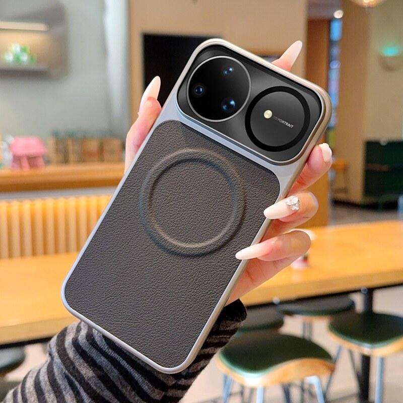 Case For Huawei Nova 15 Pro Fashionable Individual Business Lychee Pattern Anti-Fingerprint Magnetic Cover Shockproof Funda Huawei Nova 15 Pro чёрный