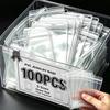 100pcs Transparent Jewelry Storage Bags Anti-Oxidation DIY Transparent Bag Self Sealing Bags