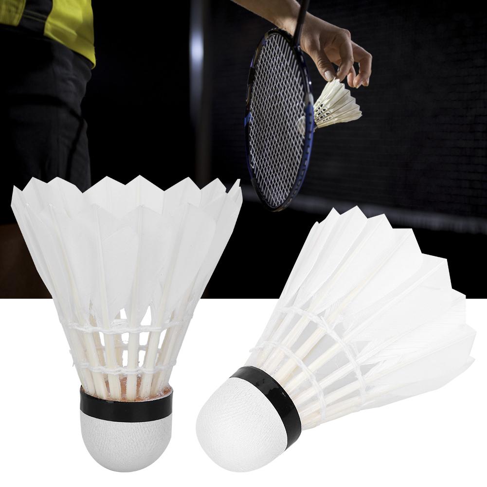 12pcs Badminton Balls Feather Badminton Shuttlecocks Indoor Outdoor Sports Accessory