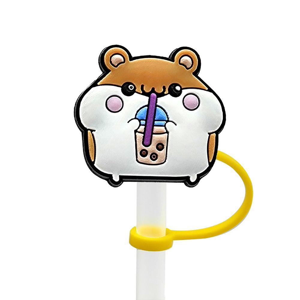 Cap Protector Straw Cover Cap Good Sealing Straw Tips Lids Straw Topper  for Party Supplies