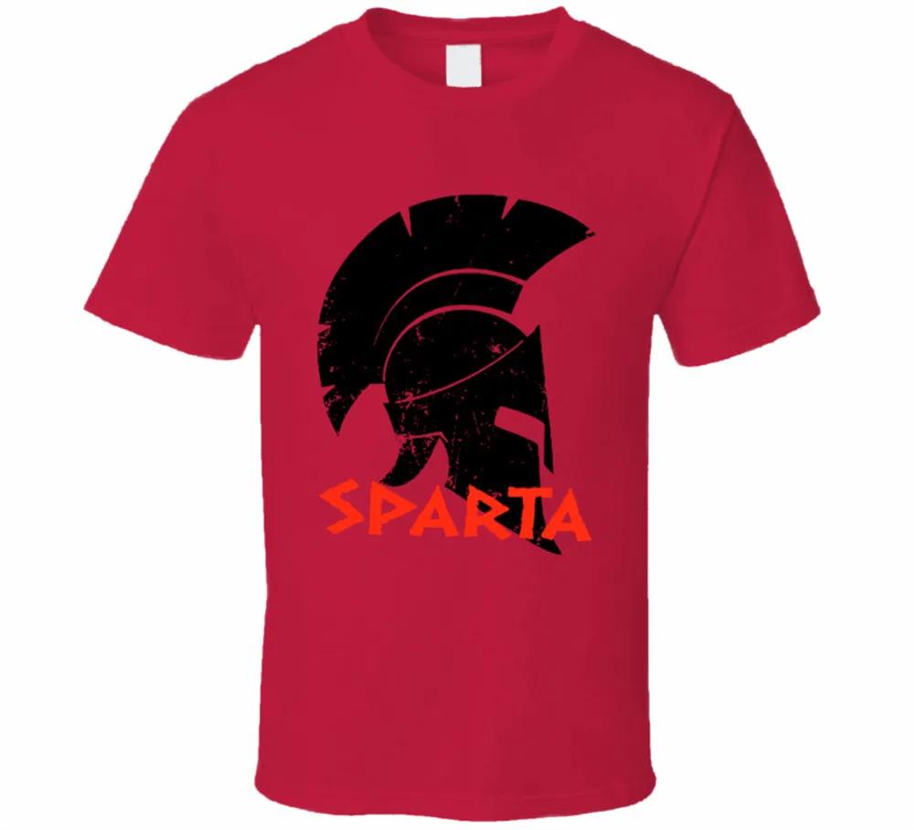 Spartan Warrior Helmet Mens Gift T Shirt High Quality Cotton Large Sizes Breathable Top Loose Casual Tshirt S3XL
