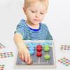 Wooden Montessori Colors Gear Cognitive Matching Game Logical Training Early Learning Educational Toys For Children Kids