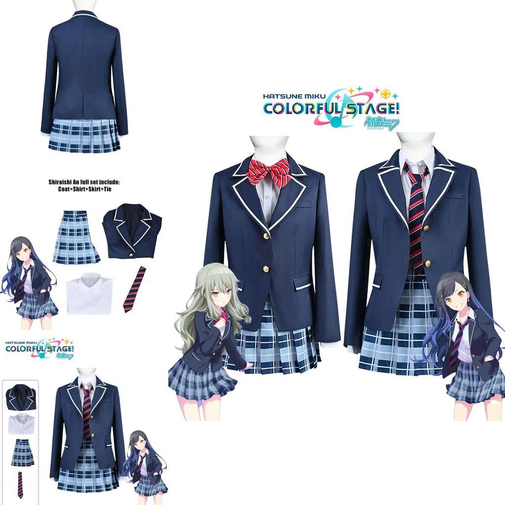 Project Sekai Colorful Stage Feat Cosplay Costume School Uniform Outfit Carnival