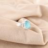 Blue Cat's Eye Stone Promise Full Eternity Wedding New Ring 925 Sterling Silver RR-28-37