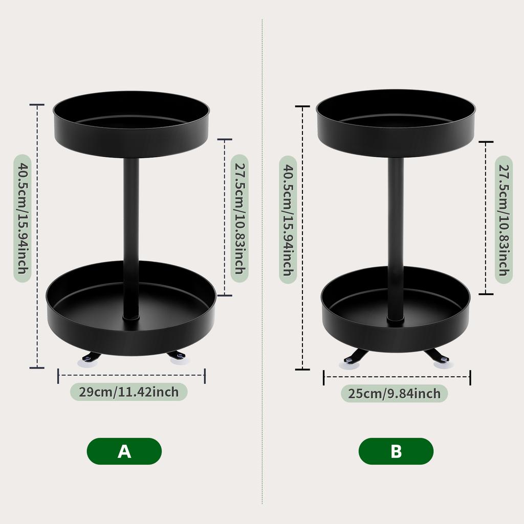 Zweischichtiges drehbares Gewürzregal