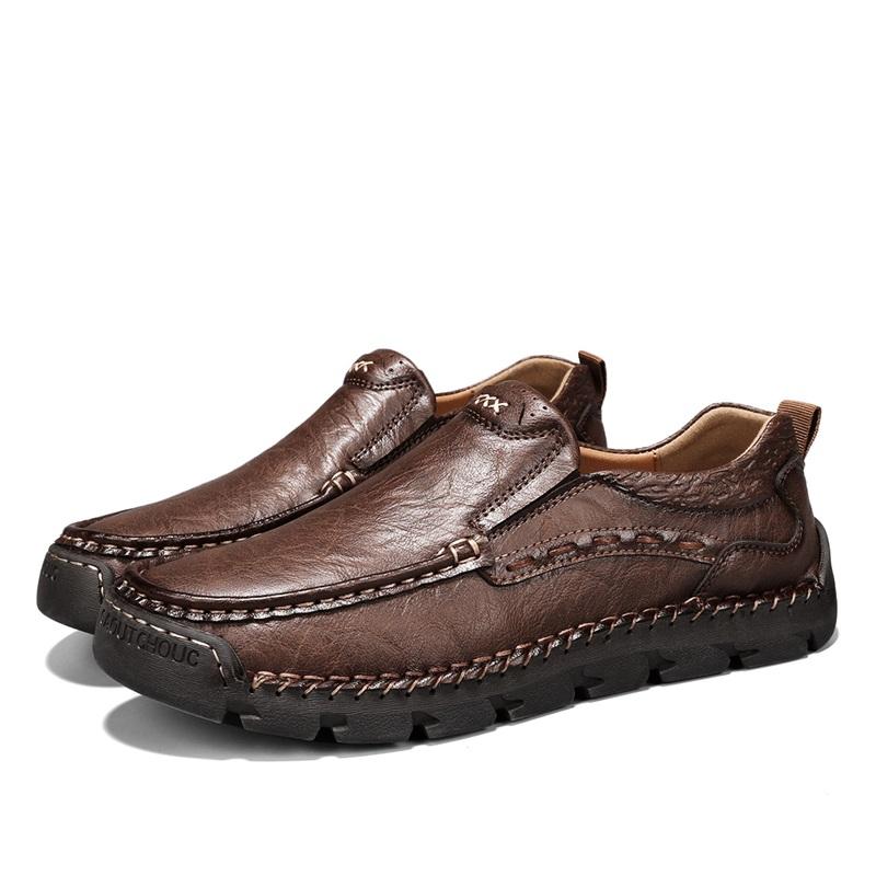 Zimní/podzimní Pánské boty Pánské Lehké Pohodlné Prodyšné Chůze Ploché Pánské boty Velké Pánské Kožené boty