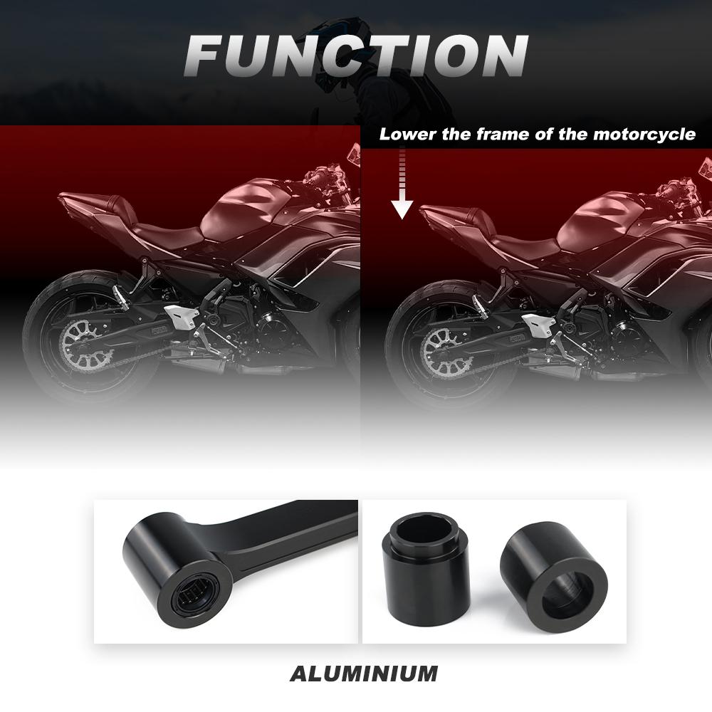 Rear Suspension Drop Links For Kawasaki Ninja 650 Z650 2017-2024 Z650RS 2022 2023 2024 Motorcycle Adjustable Lowering Links Kit
