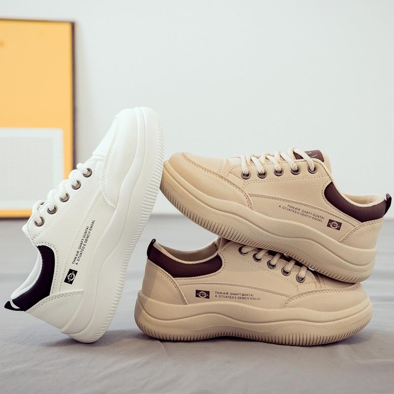 Spring little white shoes women's shoes new thick-soled heightening board shoes soft sole