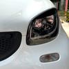 2pcs Headlight Eyebrow Left Right ABS Replacement for   Smart 453 Fortwo Forfour 2015‑2020
