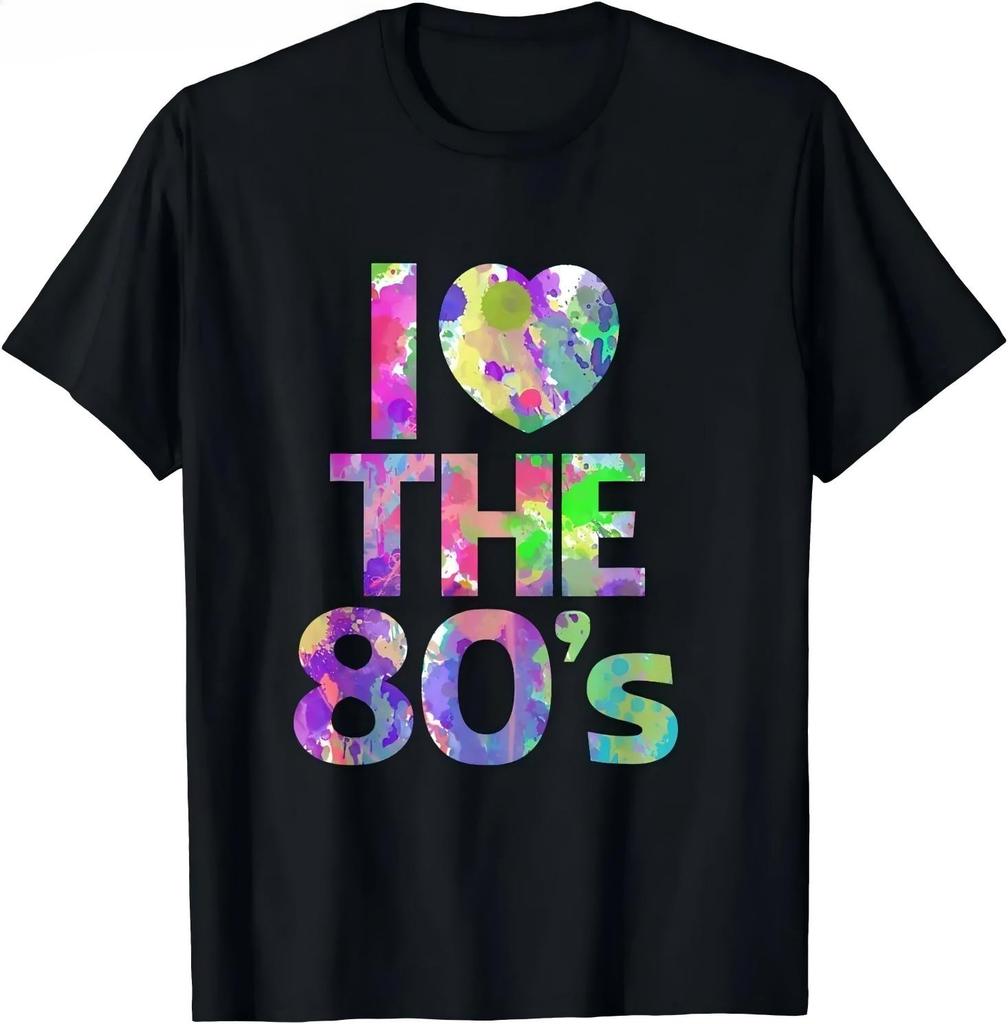 I Love the 80s Vintage Party T-Shirt Men Women Casual Summer Short Sleeve Harajuku Streetwear Top Funny Pure Tees