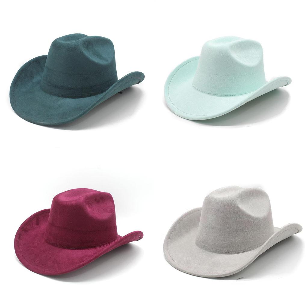 Traditional Style Wool Felt Cowboy Hat With Wide Brim For Men And Women