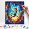 Disney Tinker Bell Stained Glass Oil Painting Kit Home Bedroom Wall Decor Handmade Gift Art Crafts Supplies DIY Wall Hanging Decoration