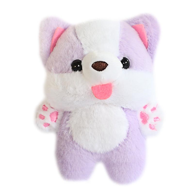 New Small Dog Plush Toy Doll Pendant Bag Hanging Decoration Keychain Throw Gift