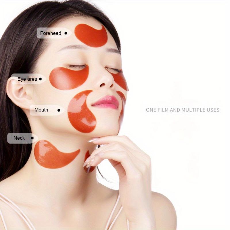 60PCS Collagen & Hyaluronic Acid Hydrating  Eye Mask Patches Hydrogel Eye Patches with Red Algae Extract Remove Dark Circles Moisturizing Skin Care