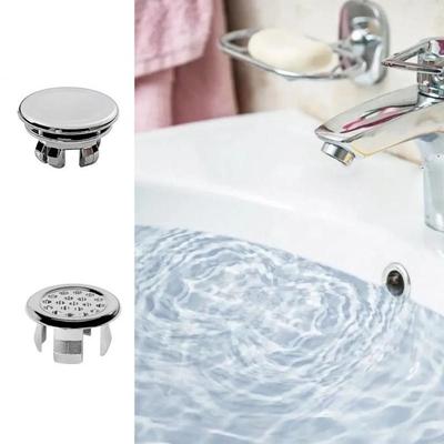 Round Shape Sink Overflow Cover Electroplated Surface Bath Fitting Overflow Ring Cover Washbasin