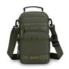 Casual Multi Pockets Men Chest Bag Shoulder Bag Multifunction Sports Message Bag Solid Color Cloth Crossbody Bag Travel