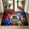 Blackburn Rovers Football Design Crystal Velvet Rug Soft Decorative Mat for Bedroom Entrance