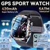 2025 New Military Grade Smart Watches Men 1.96" AMOLED 5ATM Waterproof Sports FitnessTracker BT Call Smartwatches Women For IOS