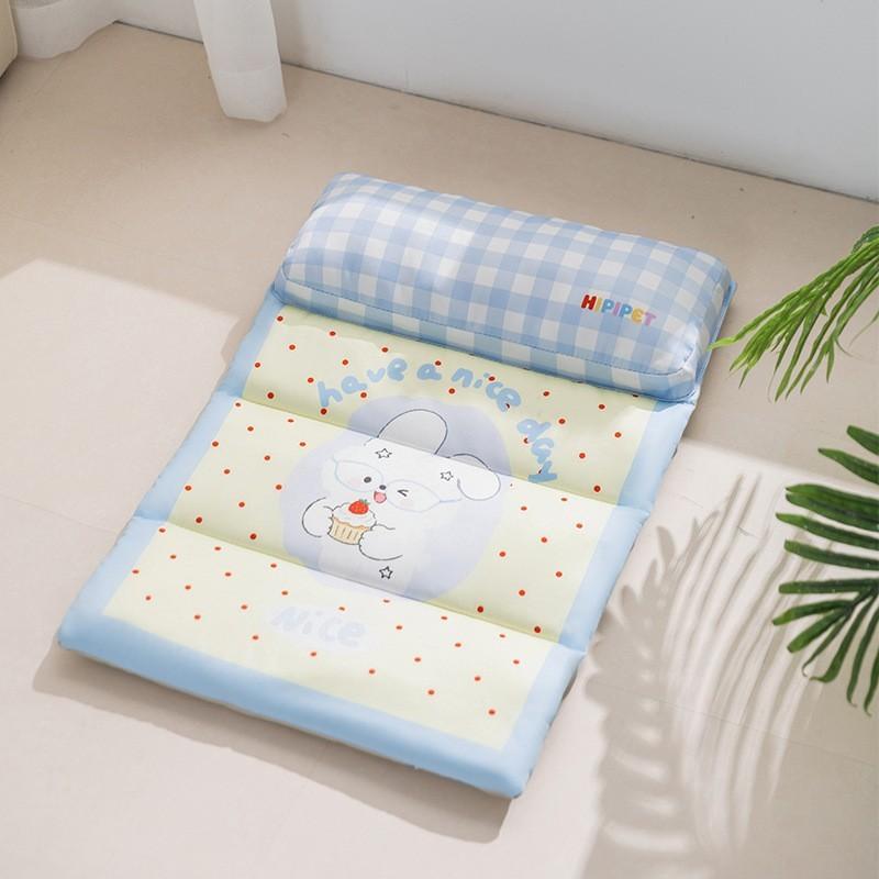 Pet Striped Mat Foldable and Waterproof Suitable for Small and Medium-sized Dogs Cool Cat Bed Mattress