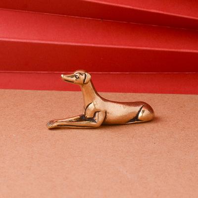 Masivní mosaz Ozdoby na stůl pro věrného psa Vintage měď Miniatury zvířat Figurky Dekorace Dárky Domácí dekorace Řemesla Příslušenství