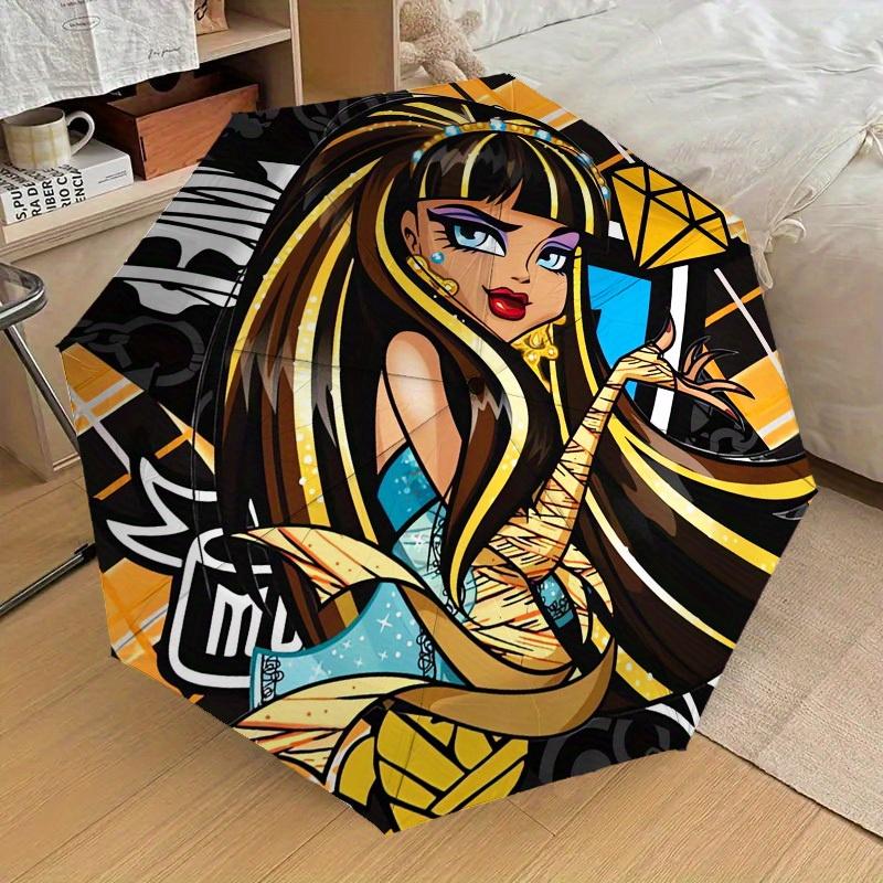 1pc CMonster High leopatra, Snake Themed High-quality Umbrella,Automatic Opening and Closing Umbrella,Multi-functional Umbrella G0811104